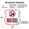 Signmission No Smoking Shield Sign No Smoking Eating, 18 Inch X 18 Inch, Plastic Sign SHI-P-18-400 - alternate 5