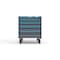 Strong Hold 5 drawer cabinet - (1x 2in, 1x 3in, 1x 4in, 1x 5in, 1x 6in) - Blue accents - Electronic Lock S3036-PCRAS-0503FS - alternate 1