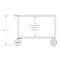 Valley Craft Gauge Utility Cart, 2 Shelf, Flat Top F89179RDPY - alternate 10