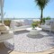 Homeroots 8' Lavender And Ivory Round Damask Washable Indoor Outdoor Area Rug 595165 - alternate 6
