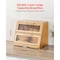 Vevor Bread Box for Kitchen Counter Large Capacity Bamboo Storage Container Natural SX001 - alternate 3