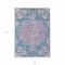 Homeroots 9' X 12' Blue Floral Medallion Washable Indoor Outdoor Area Rug 607846 - alternate 6