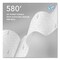 Scott Slimroll Towels, 1-Ply, 8" x 580 ft, White/Pink Core, Traditional Business, 6PK 47032 - alternate 8
