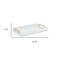 Homeroots 16in White Faux Shagreen Serving Tray With Handles 713551 - alternate 4