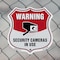 Signmission Video Surveillance Shield Sign Warning S, 12 Inch X 12 Inch, Plastic Sign SHI-P-12-468 - alternate 4