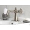 Kingston Brass One-Handle Single-Hole Bathroom Faucet with Knurled Handle and Push Pop-Up Drain, Brushed Nickel KSD3548RKZ - alternate 3
