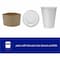 Genuine Joe 10 oz Polyurethane-lined Disposable Hot Cups - White, 1000PK GJO19046CT - alternate 2