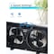 Black & Decker 9in. Dual Window Fan for Window Screen with 2 Speed Settings, Twin Window Fan, Black BFW9MB - alternate 4
