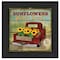 Homeroots Sunflowers from the Farm 3 Black Framed Print Wall Art 406605 - alternate 1