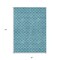 Homeroots 8' X 10' Teal Blue And Ivory Geometric Washable Indoor Outdoor Area Rug 596210 - alternate 6