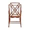Bali & Pari Emery Marbled Tortoise Natural Rattan Dining Chair, Armchair Style 268-14700-ZORO - alternate 6