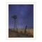Homeroots Starlit Night White Framed Print Wall Art 529992 - alternate 1