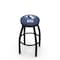Holland Bar Stool Co 36" Blk Wrinkle Eastern Illinois Swivel Bar Stool, Accent Ring L8B2B36EastIL - alternate 1