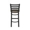 Holland Bar Stool Co 30" Stationary Bar Stool, Black Wrinkle, Canter Earth Seat 40030BW006 - alternate 6