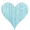 Homeroots 24" Turquoise Reclaimed Wood Heart Wall Decor 384910 - alternate 1