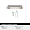 Amerock Haven 3 inch or 3-3/4 inch (76mm or 96mm) Center-to-Center Satin Nickel Cabinet Cup Pull, 10PK 10VMP37180G10 - alternate 3