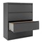 Hirsh 42" W 4 Drawer Lateral File Cabinet, Charcoal, A4/Legal/Letter 17647 - alternate 3