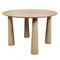 Homeroots 52" Natural Solid Wood Round Top Dining Table 721120 - alternate 1