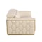 Homeroots 89" Beige And Gold Leather Sofa 551592 - alternate 6
