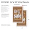 Signmission Rug Sale, Vinyl Decals Only 24 Inch x 36 Inch, Vinyl Decal, 2PK DSB-2436-2PACK-Rug Sale - alternate 2