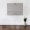 Homeroots 26" Gray Wall Mounted Floating Desk 402013 - alternate 6