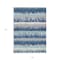 Homeroots 10' X 14' Blue Gray And Ivory Striped Washable Indoor Outdoor Area Rug 598333 - alternate 7