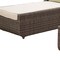 Homeroots 78" Set of Two Brown Indoor Outdoor Chaise Lounge with Beige Cushion, 2PK 372317 - alternate 4