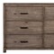Homeroots 60" Gray Solid Wood Six Drawer Double Dresser 524110 - alternate 4