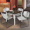 Regency Square Kahlo Breakroom Table W/ 4 Zeng Stack Chairs, 30 in W, 30 in L, Neo Walnut TPL3030NWCM44GY - alternate 5