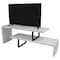 Leisuremod Orford TV Stand with MDF Shelves and Powder Coated Iron Legs, White ORS88W - alternate 1