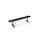 Mytcoat 6ft Outdoor Bench without Back, Portable, Green, Punched Steel, Textured Coating 804327 - alternate 1