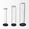 Homeroots Set of Three Black Abstract Cylinder Metal Table Vase, 3PK 397492 - alternate 4