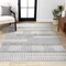 Jonathan Y Kerstin Geometric High-Low Cream/Gray 4 ft. x 6 ft. Area Rug SNT100A-4 - alternate 1