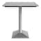 Flash Furniture 48" x 30" Outdoor Tabletop, Gray Faux Concrete, Seamless Surface Technology, 27x15 Silver Table Base ST-REC3048-CMGY-TB002S-GG - alternate 7