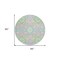 Homeroots 8' Pink Green And Blue Round Oriental Washable Indoor Outdoor Area Rug 597706 - alternate 6