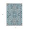 Homeroots 10' X 14' Sky Blue Gray And Charcoal Floral Washable Indoor Outdoor Area Rug 605490 - alternate 5