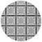 Homeroots 8' Black Ivory And Gray Round Medallion Washable Indoor Outdoor Area Rug 589328 - alternate 7