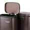 Elama 3Pc 8 Gallon and 1.3 Gallon Stainless Steel Step Trash Bin Set with Slow Close in Matte Bronze EL-H8-30L-3 - alternate 4