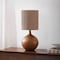 Jonathan Y Abram 22.75" Rustic Bohemian Resin/Metal Round Table Lamp with Paper Rope Shade, Brown Finish JYL9203A - alternate 6
