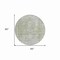 Homeroots 8' Artichoke Green Round Oriental Washable Indoor Outdoor Area Rug 607586 - alternate 6