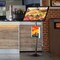 M&T Displays Black 18 x 24 Inch Pedestal Sign Holder with Clear Brochure Holder Menu Board Floor Standing UCUMBB1518X9002 - alternate 1