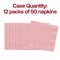 Smarty Had A Party Durable Classic Pink Paper Beverage/Cocktail Napkins, 600PK 139190154-CASE - alternate 6