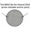 Jcj Enterpr Furnace, Round, Fits Hydroflame Furnaces, 4" Diameter x 1-1/2" Height, Stainless Steel M-800 - alternate 2