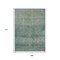 Homeroots 9' X 12' Teal Blue And Ivory Geometric Washable Indoor Outdoor Area Rug 630517 - alternate 2
