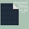 Lavish Home Cable Knit Throw Blanket for Couch, Sofa, or Bed 60x80-Inch Soft and Cozy Blanket, Navy Blue 66-THROW80-N - alternate 9