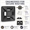 Kable Kontrol Adhesive Cable Tie Mounts, 1/2" Sq, UV Black Nylon, PK100 CT282 - alternate 4