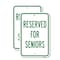 Signmission Reserved For Seniors, 18'' X 24'' 2 Signs, Heavy Gauge Aluminum, 2PK A-1824-2PACK-24790 - alternate 1