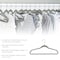 Elama Velvet Slim Profile Heavy Duty Felt Hangers with Stainless Steel Swivel Hooks in Gray, 100PK ELH100GREY - alternate 6