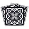 Homeroots 7" X 7" Black White And Tan Peel And Stick Removable Tiles 390796 - alternate 1