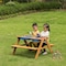 Gardenised Convertible Wooden Sand and Water Table for your Toddlers Outdoor Playset Featuring 2 Play Box QI004476.ST - alternate 6